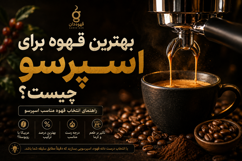 بهترین قهوه برای اسپرسو چیست؟ راهنمای انتخاب قهوه مناسب اسپرسو